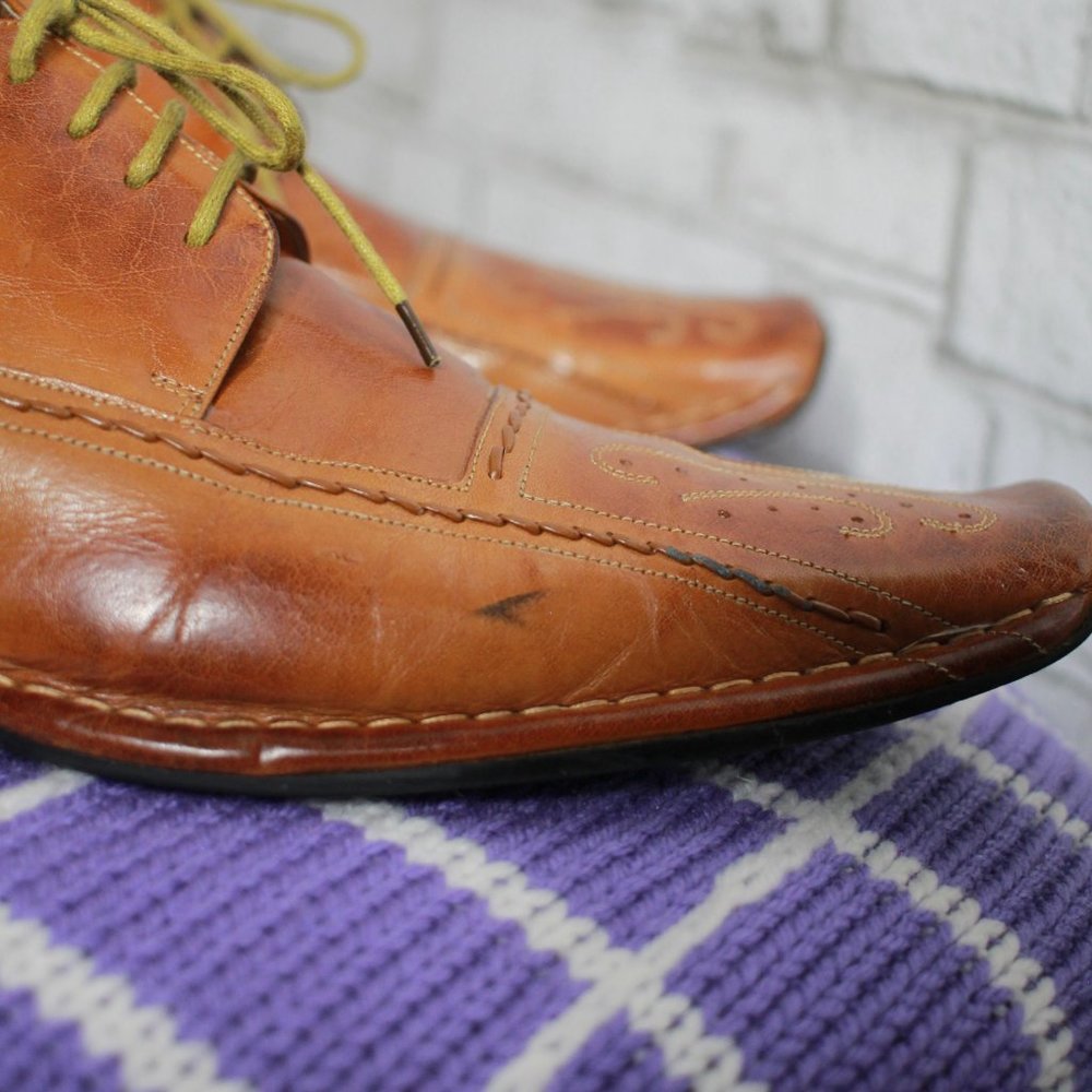 70’s Italian Leather Oxfords W/ Heels Ex Cond by Botticelli
